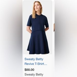 New Nordstrom Sweaty Betty London Revive T Shirt Dress $88 retail 💞 XL